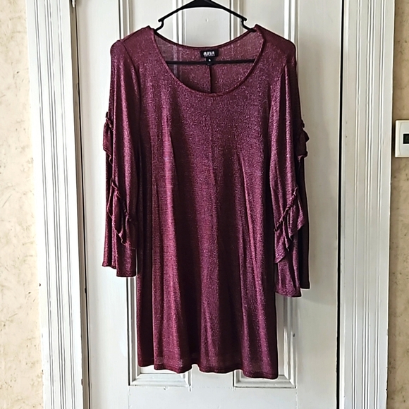 a.n.a. Women's Blouse Top with Bell Ruffled 3/4 Sleeves XL - Picture 1 of 8